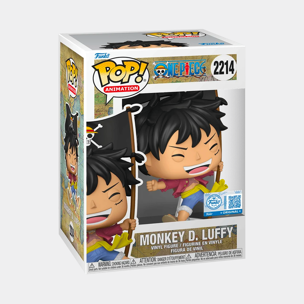 889698919708-FUNKO POP! ANIMATION_ ONE PIECE – MONKEY D. LUFFY (WITH FLAG) _ SPECIAL EDITION-1